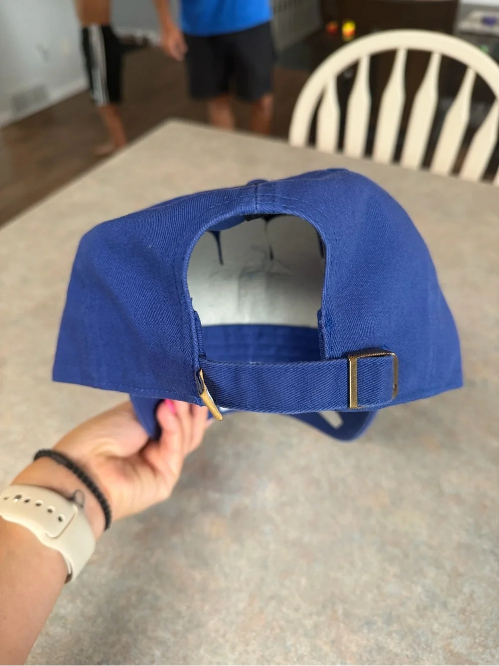 '47 Royal Blue Cap with White and Gold W Patch - Picture 4 of 4